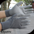 SRSAFETY 13 gauge top fit glove grey pu coated